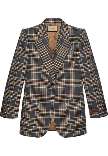 Gucci Karierter Blazer - Blau