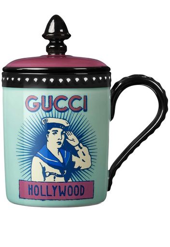 Gucci Sailor print mug - Blau