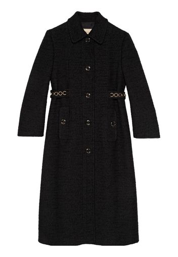 Gucci buttoned bouclé coat - Schwarz