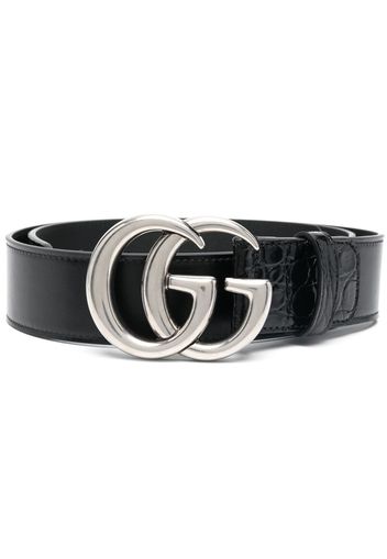 GUCCI GG-buckle leather belt - Schwarz