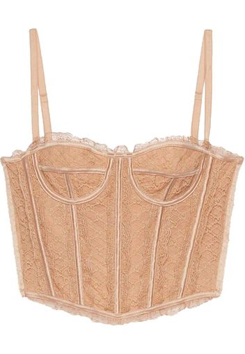 Gucci GG Net Korsett-Top - Nude