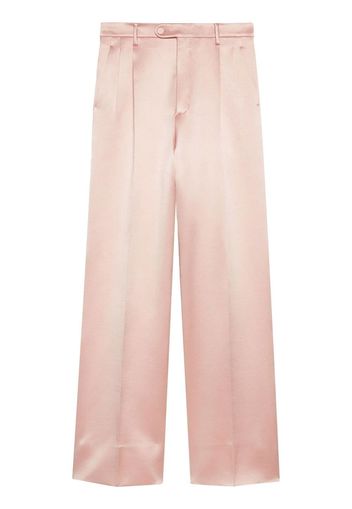 Gucci straight-leg satin trousers - Rosa