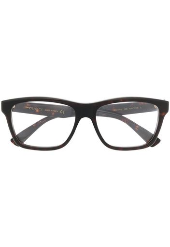 Gucci Eyewear rectangle-frame glasses - Braun