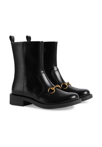 Gucci Kids Horsebit-detail ankle boots - Schwarz