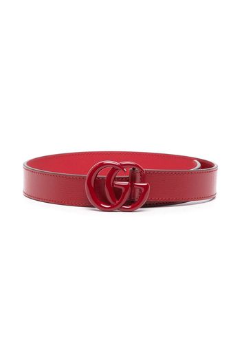 Gucci Kids GG logo-buckle belt - Rot