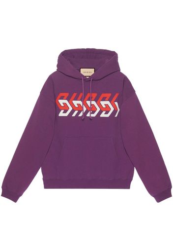 Gucci Hoodie mit Logo-Print - Violett