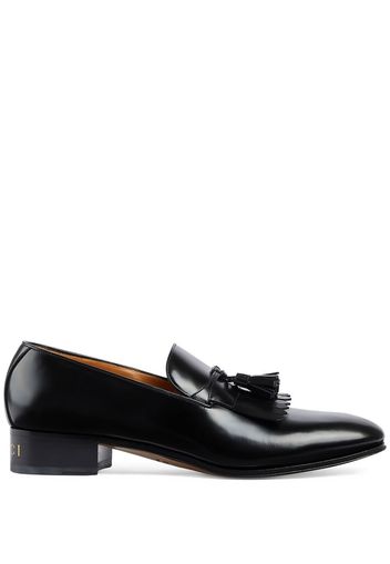 Gucci Loafer mit Kroko-Optik - Schwarz