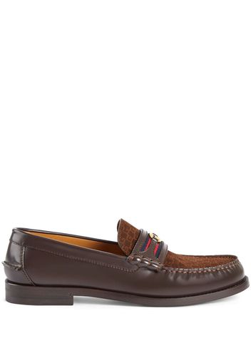 Gucci Interlocking G loafers - Braun