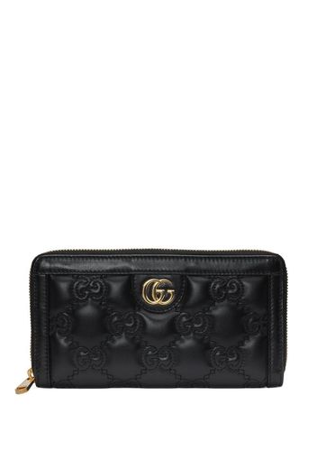 Gucci GG Matelassé all-around zip wallet - Schwarz