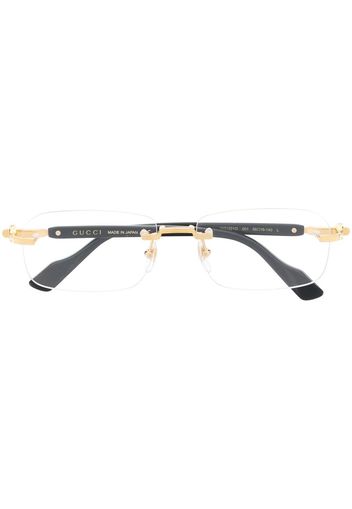 Gucci Eyewear Rahmenlose Brille - Gold