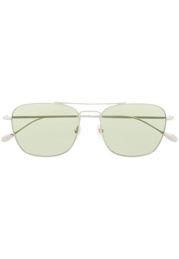 Gucci Eyewear Sonnenbrille mit eckigem Gestell - Silber