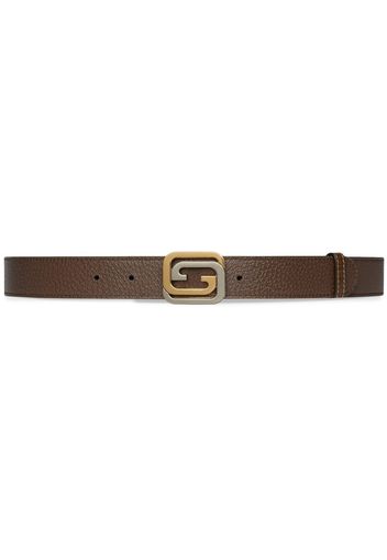 Gucci G-buckle leather belt - Nude