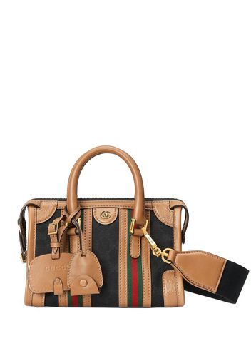 Gucci GG striped tote - Braun