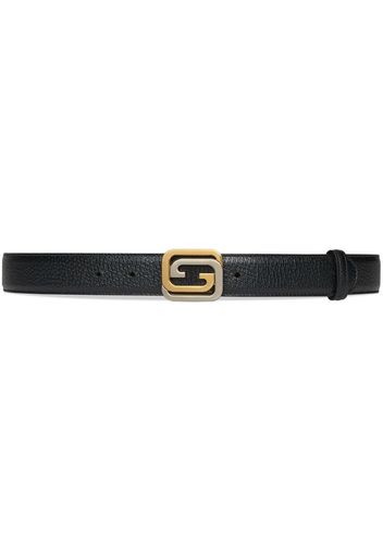 Gucci Interlocking G buckle belt - Schwarz
