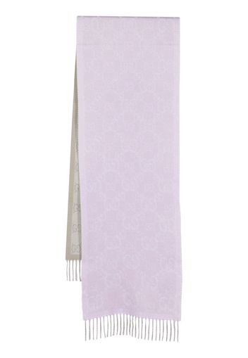 Gucci intarsia-knit logo scarf - Rosa