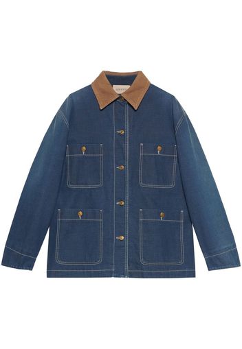 Gucci Lange Jacke - Blau