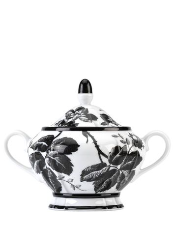 Gucci Herbarium floral-print sugar bowl - Schwarz