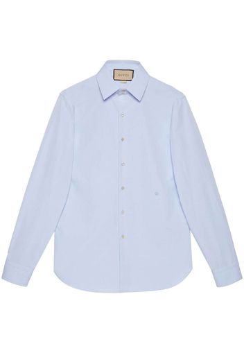 Gucci Double G cotton shirt - Blau