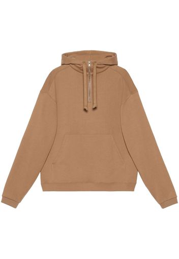 Gucci logo-print hoodie - Braun