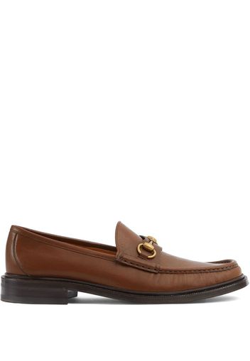 Gucci Horsebit almond-toe loafers - Braun