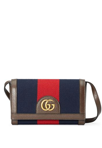 Gucci Gürteltasche mit Webstreifen - Blau