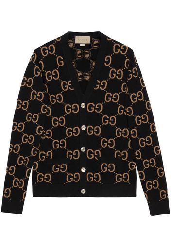 Gucci GG motif button-up cardigan - Schwarz