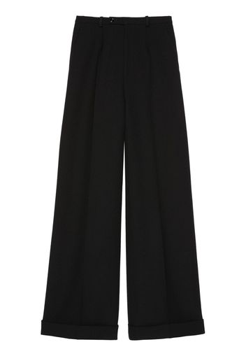 Gucci Hose mit weitem Bein - Schwarz