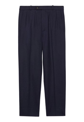 Gucci Klassische Hose aus Flanell - Blau