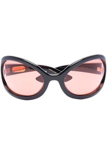 Gucci Eyewear tinted oversize-frame sunglasses - Schwarz