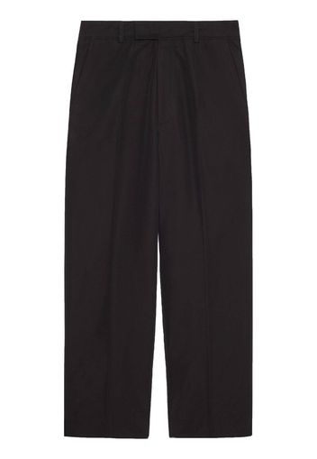 Gucci Cropped-Chino aus Popeline - Schwarz