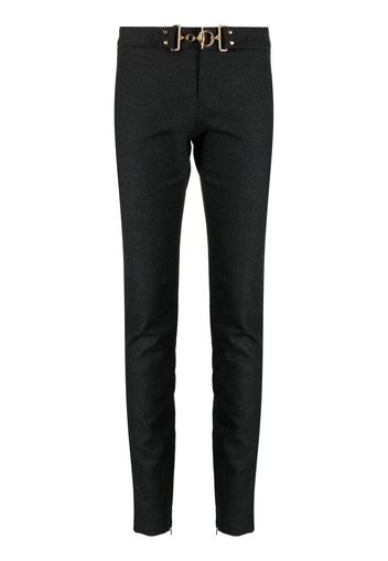 Gucci Horsebit-buckle wool skinny trousers - Schwarz