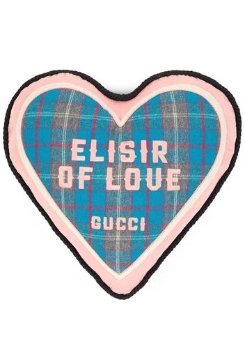 Gucci Elisir Of Love hear-shaped cushion - Blau