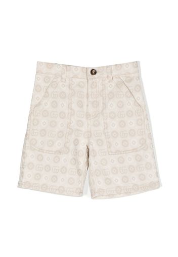 Gucci Kids Double G jacquard shorts - Nude