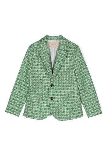 Gucci Kids Double G jacquard jacket - Grün