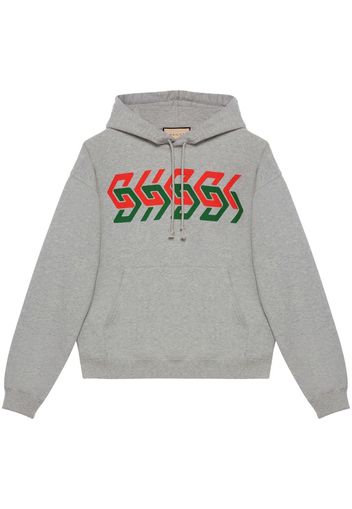 Gucci Gucci Chain-print hoodie - Grau