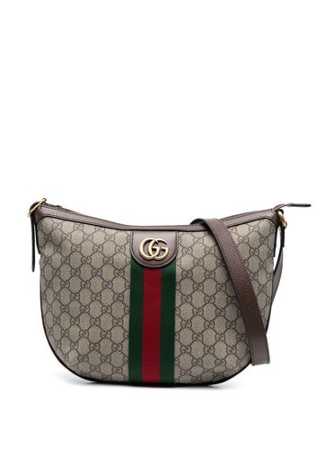 Gucci Kleine Ophidia GG Schultertasche - Braun