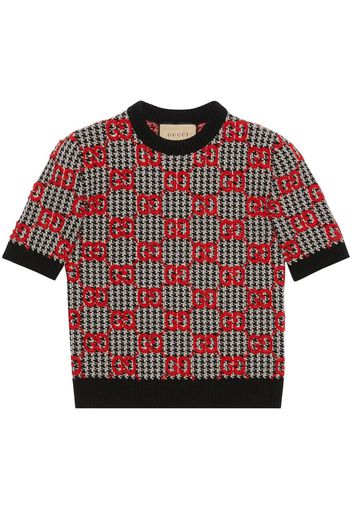 Gucci Gestricktes T-Shirt - Schwarz