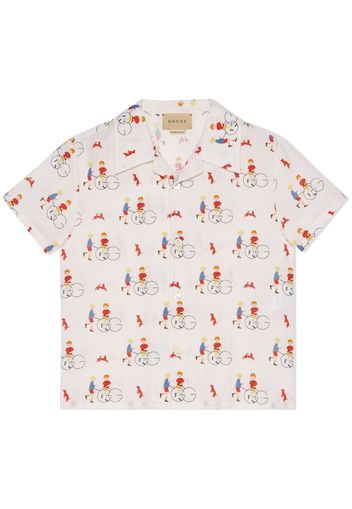 Gucci Kids illustration-print short-sleeved shirt - Nude