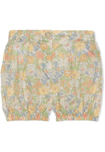 Gucci Kids Shorts mit Blumen-Print - Grün