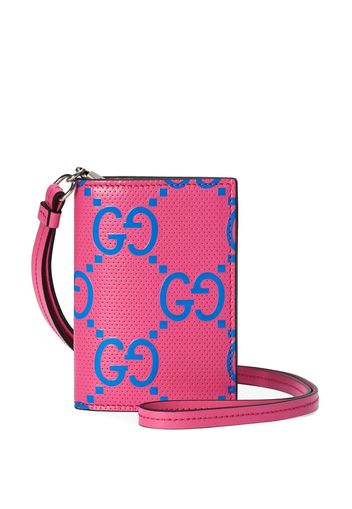 Gucci GG Supreme leather cardholder - Rosa