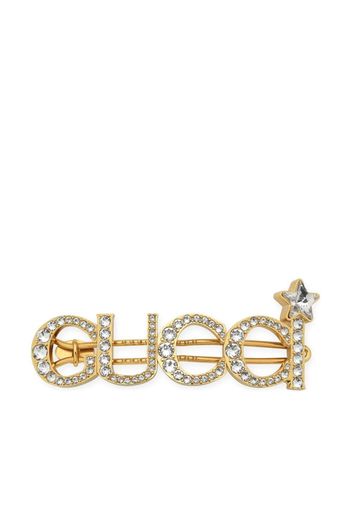 Gucci crystal-embellished hair clip - Gold