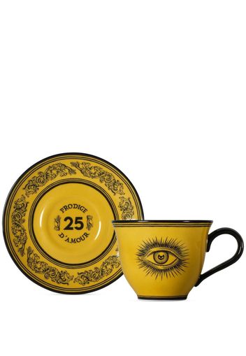 Gucci Star Eye tea cup set - Gelb