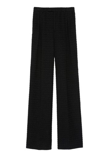 Gucci Tweedhose mit hohem Bund - Schwarz