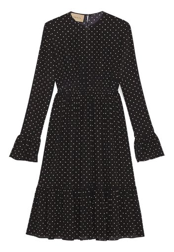 Gucci polka-dot silk dress - Schwarz