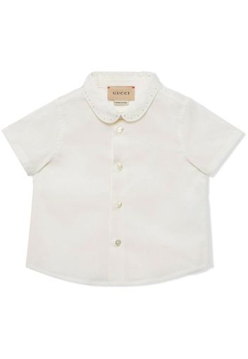 Gucci Kids Peter Pan-collar shirt - Weiß