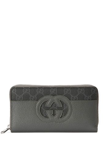 Gucci Portemonnaie mit Logo-Print - Grau