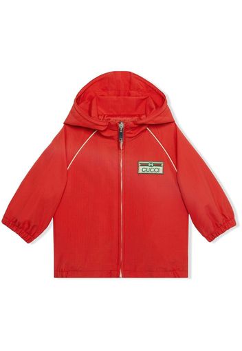 Gucci Kids Jacke mit Logo-Patch - Rot