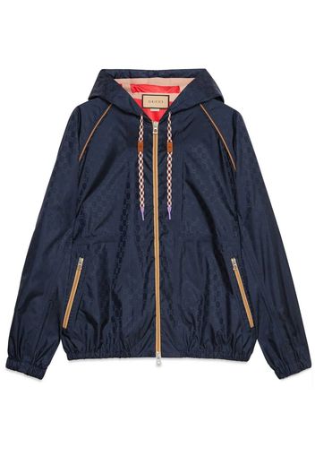 Gucci GG Supreme-jacquard hooded jacket - Blau