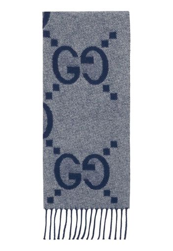 Gucci GG fringed cashmere scarf - Blau