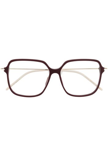 Gucci Eyewear Brille mit breitem Gestell - Rot